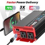 1000W Car Power Inverter with LCD Display