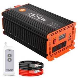2500W 12V DC to 120V AC Power Inverter