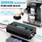 2000W Pure Sine Wave Inverter with Remote Control