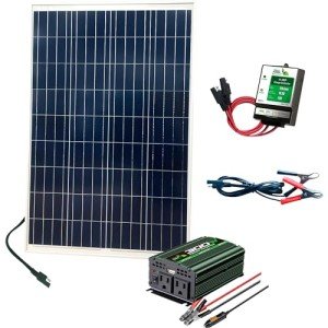 110W Solar Kit with 300W Inverter & Charge Controller