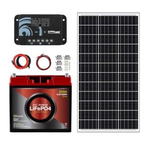 100W Solar Power Kit with Lithium Battery and Controller