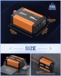 Ampeak 2000W Modified Sine Power Inverter 12V
