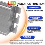 POWLSOJX 700W Smart Solar Micro Inverter