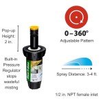 Adjustable Pressure Regulating Pop-Up Sprinkler 3'-4