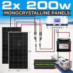 SereneLife 400W Portable Solar Starter Kit