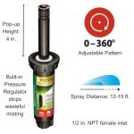 Pressure Regulated Pop-Up Sprinkler with Check Valve