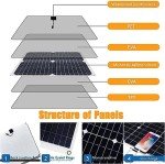 200W Solar Panel Kit with Charge Controller & Cables