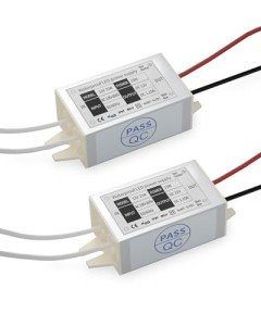 15W Waterproof DC 12V LED Power Supply (2-Pack)