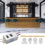 15W Waterproof DC 12V LED Power Supply (2-Pack)