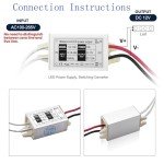 15W Waterproof DC 12V LED Power Supply (2-Pack)