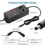 Adjustable AC to DC Power Adapter 3V-24V 2A