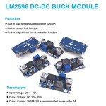 10-Pack LM2596 Buck Converter Power Supply Modules