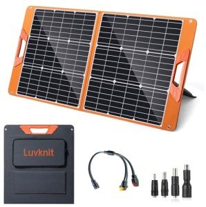 100W Portable Monocrystalline Solar Panel for Camping