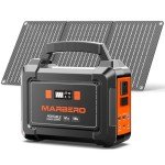 MARBERO 167Wh Portable Solar Generator with Panels