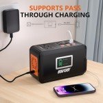 HOWEASY 88Wh Portable Solar Generator for Outdoors