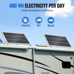 ECO-WORTHY 400W Monocrystalline Solar Panel Set