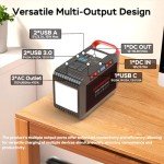 Marbero 300W Portable Solar Power Station for Outdoors
