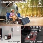 Marbero 300W Portable Solar Power Station for Outdoors