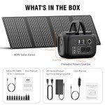 300W Solar Generator with 40W Panel Included