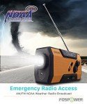 FosPower Emergency Weather Radio with Portable Power Bank
