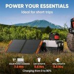 Jackery Explorer 500 Solar Generator with SolarSaga 100