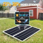 200W Monocrystalline Solar Panels - 2 Pack