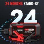 S ZEVZO ET03 Portable 2500A Car Jump Starter