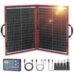 DOKIO 110W Portable Foldable Solar Panel Kit