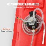 VEVOR 32 Gallon Portable Fuel Tank with Pump