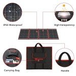 DOKIO 160W Portable Folding Solar Panel Kit