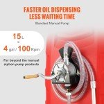 VEVOR 32 Gallon Portable Fuel Tank with Pump