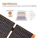 FlexSolar 60W Portable Solar Charger - Waterproof & Foldable