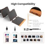 FlexSolar 60W Portable Solar Charger - Waterproof & Foldable