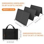 Keshoyal 60W Portable Solar Panel for Camping
