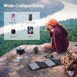 28W Foldable Solar Charger with 3 USB Ports