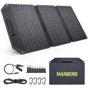 30W Foldable Portable Solar Charger with USB Outputs