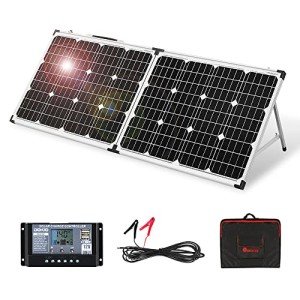 DOKIO 100W Portable Folding Solar Panel Kit