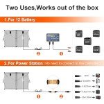 DOKIO 100W Portable Folding Solar Panel Kit