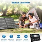 Portable 100W 12V Waterproof Solar Panel Kit