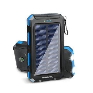 WONGKUO 36800mAh Solar Phone Charger Power Bank