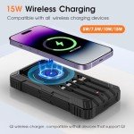 BLASOUL 49800mAh Solar Power Bank - Wireless Charger