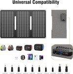30W Portable Foldable Solar Charger for Camping