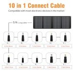 40W Portable USB Solar Charger for Outdoor Use