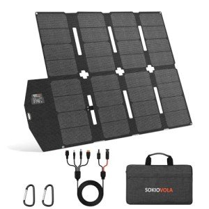 SOKIOVOLA 100W Portable Foldable Solar Panel Kit