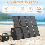 SOKIOVOLA 100W Portable Foldable Solar Panel Kit