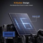 Callsun 100W High Efficiency Solar Panel 12V