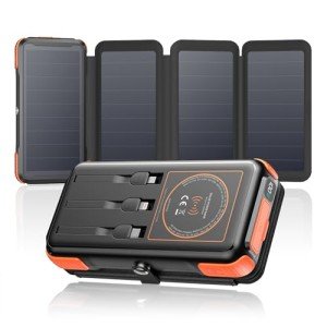 Portable Solar Power Bank 25000mAh with Fast Charging
