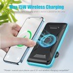Miady 10000mAh Wireless Solar Power Bank Charger