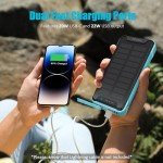 Miady 10000mAh Wireless Solar Power Bank Charger