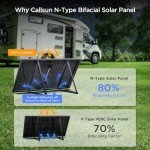 Callsun 400W Bifacial Solar Panel 2-Pack